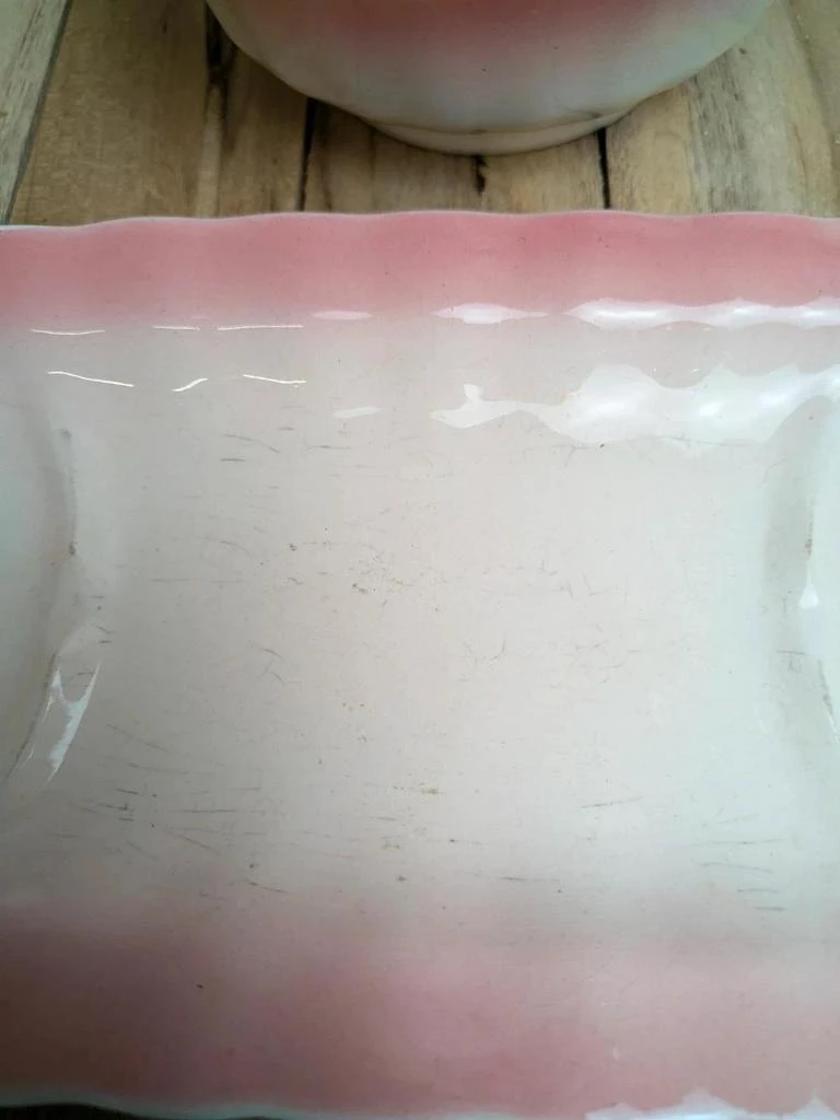 Oude roze Longchamp terracotta toilettas set – photo 4